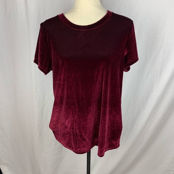 Abercrombie and Fitch velvet red shirt - Picture 1 of 5